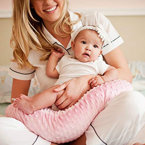 Ievolve Nursing Pillow Cover Breast Feeding Pillow Support Positioner Lounger Cover For Baby Boy Girl(Silver Grey)