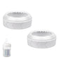 2pcs Replacement Bottle Nipple Ring Collars, Compatible with Dr. Browns Narrow Plastic & Glass Bottles 5oz & 9oz No Leak or Spi