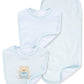 Little Me Baby Boy Newborn Bib And Burp Set, Light Blue, One Size
