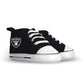 MasterPieces - NFL Baby Pre-Walkers Shoes, Officially Licensed Las Vegas Raiders Football, High Top Sneakers, Soft Anti-Slip Sol