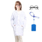 Roctocesy Kid'S Unisex Lab Coat For Career Day School Projects Halloween Costumes With Glasses & Id Card (L(10-14Y))