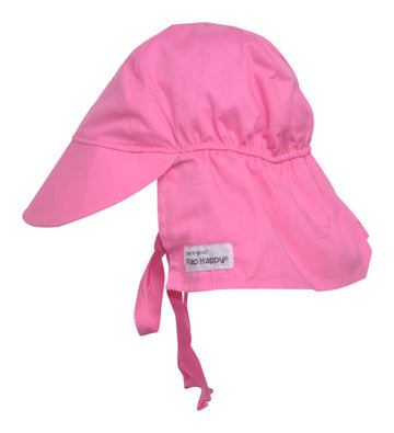 Flap Happy Upf 50+ Flap Hat With Ties, Candy Pink, Medium
