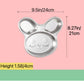 Stainless Steel Children Dinner Plate Divided Meal Tray Sections Dinner Dish For Babies, Toddlers And Kids Eating Tray Easter Bu