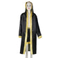 Aswtz Child'S Italian Stallion Boxing Costume Robe With Shorts And Cloak Hooded Halloween Cosplay For Kids (Medium Black)