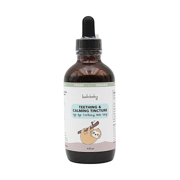 Balm Baby Natural Baby Teething & Calming Tincture - Calms, Soothes Gums and Discomfort - Vegan - Glass Bottle with Glass Droppe