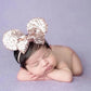 JIAHANG Mouse Ears Sequin Bow Nylon Hairband, Hair Bow Nylon Headband, Soft Elastic Costume Headwear for Baby Girl Newborn Toddl