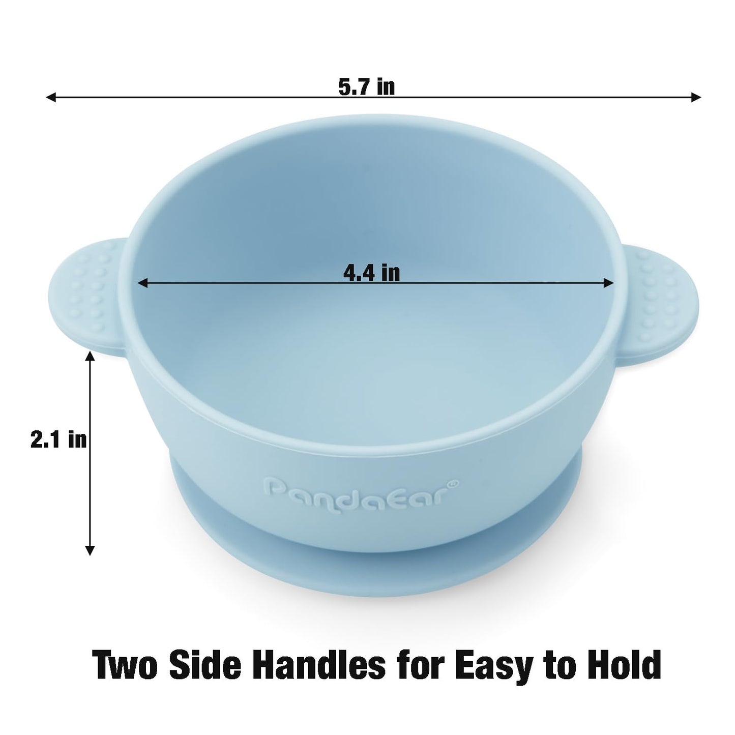 Pandaear 3 Pack Baby Bowls With Suction| Stay Put Silicone Food Bowl For Babies Kids Toddlers Infants| Food Grade Soft Safe Bpa-