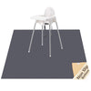 Baby Splat Mat For Under High Chair, 60 X 60 Inch Splash Mat, Waterproof And Washable Spill Mat, Anti-Slip Floor Protector