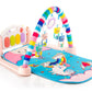 QXWRIFT 5 in 1 Musical Keyboard Mat Baby Play Gym Piano Activity Mat with Lights Sounds and Hand Foot Play Toy for Toddlers Infa
