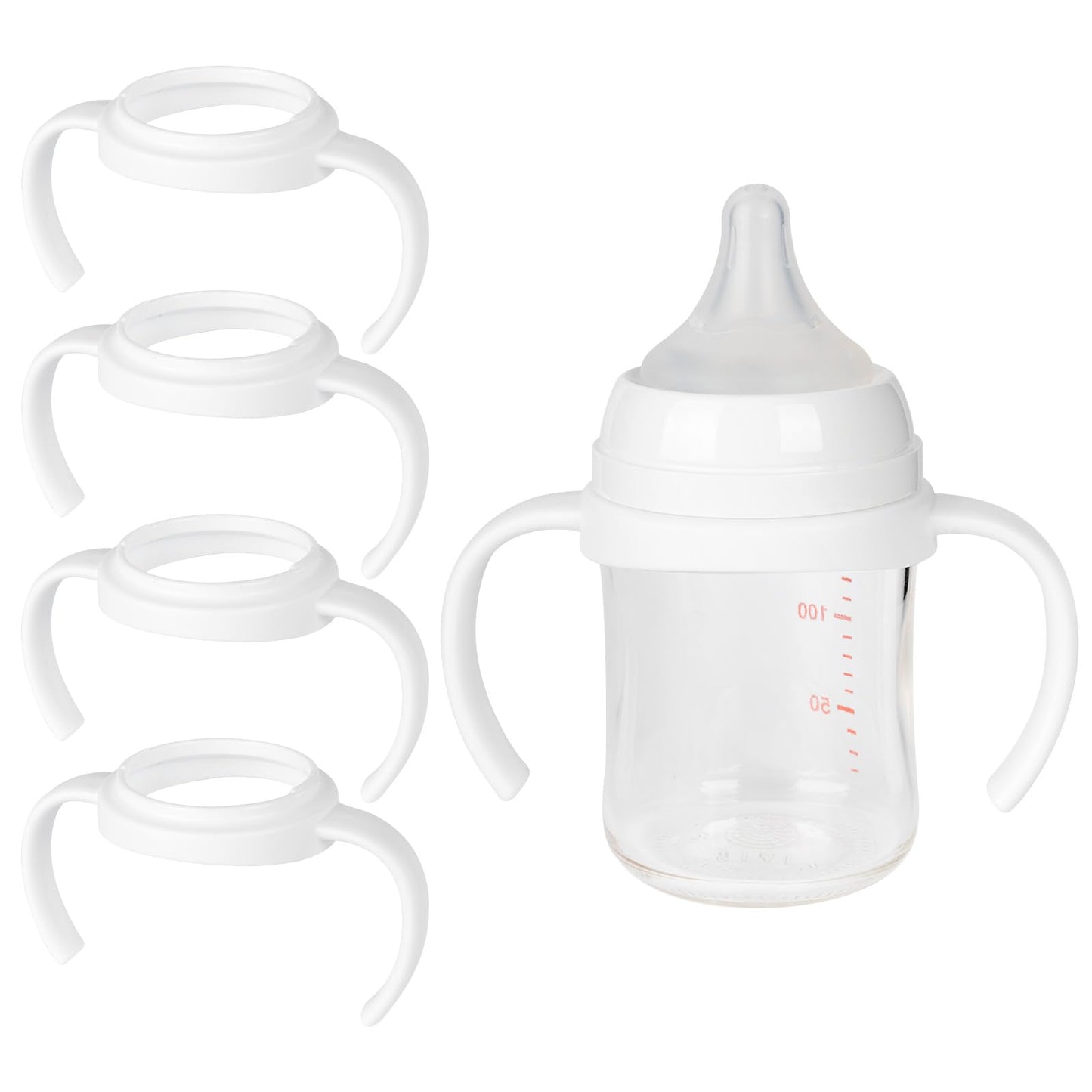 4 Pack Baby Bottle Handles For Pigeon Bottle, Bottle Holder For Newborn