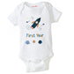 Baby Wish Birthday Gifted To Baby Bodysuits Newborn Birthday Romper Half Sleeve Envelope Neck Cute Outfit First Year Birthday Ro