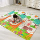 Wengty Double Sided Water Proof Alphabet Mat Extra Large Reversible Baby Play Mat, Bpa Free Learning & Crawling Foldable Foam Ma