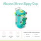 Melii Abacus Straw Sippy Cup 11.5 Oz Toddler And Baby (Blue 1 Pack)
