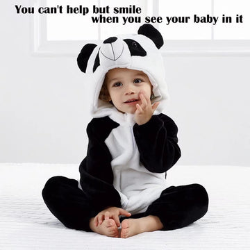 Qiaoniuniu Halloween Baby Panda Costumes Toddler Outfit Infants Cosplay Romper 6-12 Months
