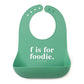 Bella Tunno Baby Bib for Eating, Waterproof Silicone Bib with Large Food Catcher, Adjustable Fit for Babies 4-12 months & Toddle