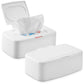 2 Pack Wipes Dispenser, Small Wipes Case With Lid, Wet And Dry Tissue Box, Dustproof Wipe Container With Sealing Design, Keeps W