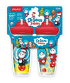 Playtex Baby Sipsters Stage 3 Straw Cups, Dr. Seuss Cat In The Hat 3D Graphics, 9 Oz, 2 Count - Spill-Proof, Leak-Proof, And Ins
