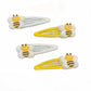 Baby Girls Bee Hair Clip Honey Bee Bowknot Clips Yellow Baby Bee Hair Bow Pin BBG93 (Hair Pin-4 Pcs)