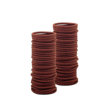 Joyeah Small Hair Ties For Kids,Mini Hair Bands Elastic Ponytail Holders(2 Mm X 2.5 Cm,Auburn Red)