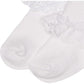 Jefferies Socks 2 Pack Eyelet Lace Trim And Lace Trim Sock - White/White, 3-12 Months