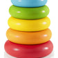 Fisher-Price Baby Stacking Toy Rock-A-Stack Rings with Roly-Poly Base for Ages 6+ Months, Made with Plant-Based Materials