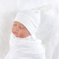 Newborn Hospital Hat Autumn Winter Baby Knot Beanie Baby Boys Girls Hats 0-12 Months (4Pack-White, S)