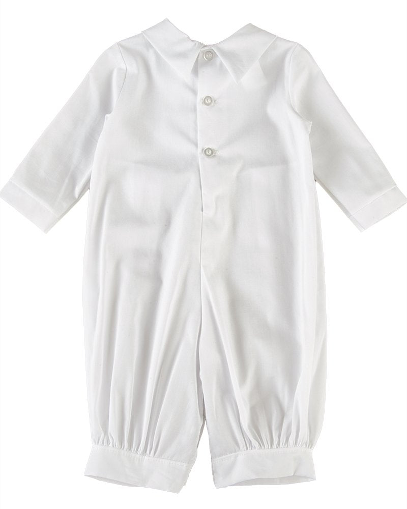 Michael 100% Cotton Christening Baptism Blessing Outfit For Boys - 18M White