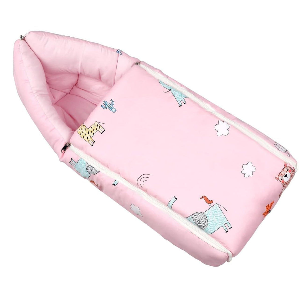 3 in 1 Baby Sleeping Bag and Carry Nest, Cotton Bed Cum Infant Portable Bassinet, forbaby Carrying and co Sleeping, Unisex Baby 