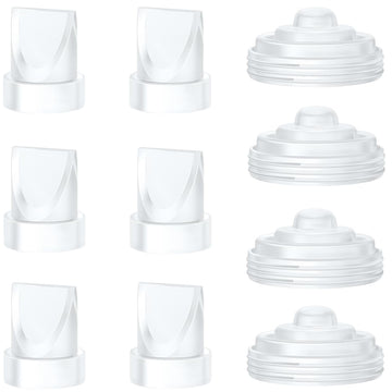 6PCS Duckbill Valves & 4PCS Diaphragm Compatible with Momcozy M5 Wearable Breast Pump, Replacement Pump Parts Accessories Compat