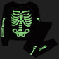 The Children'S Place Unisex Baby And Toddler Halloween Snug Fit Cotton One Piece Zip Up Pajama Set, Glow Skeleton, 12-18 Months