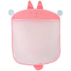 Digital Shoppy Bath Toy Storage Organizer, Pink Bunny Design Mesh Hanging Bag with Suction Cups, Bathroom Storage Solution for C