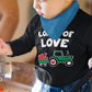 Loads Of Love Boys Valentines Day Shirt Toddler Valentine Long Sleeve Shirts 2T Black