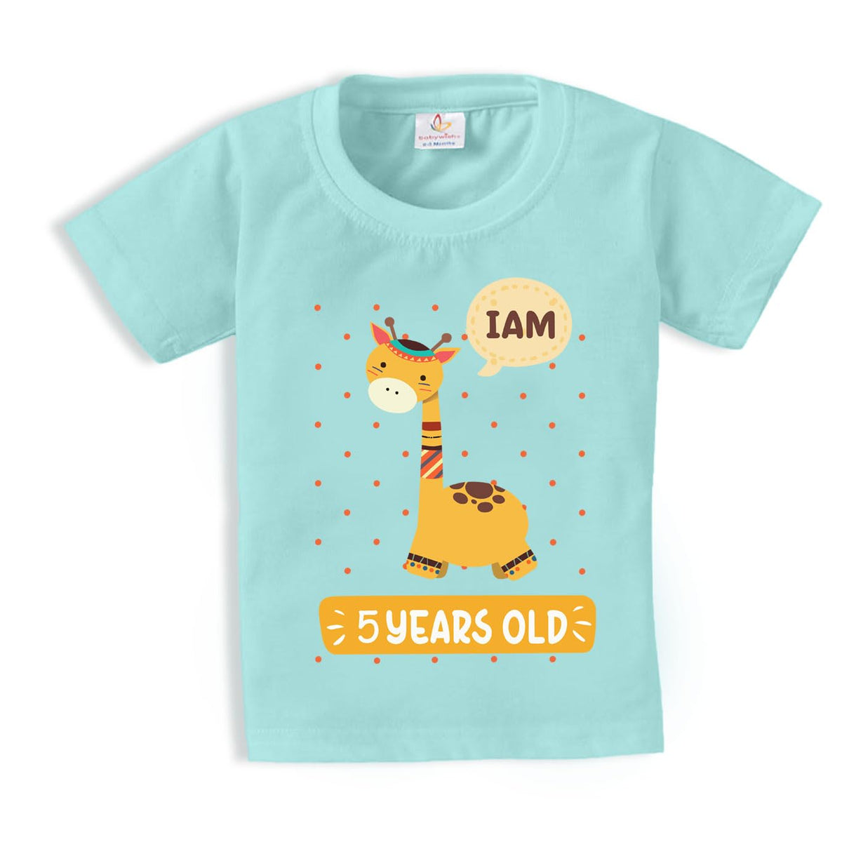 Baby Wish Toddler TShirt 5Th Birthday Outfit For Boys & Girls Round Neck Half Sleeve Fifth Birthday Tee  Five Year Old Printed