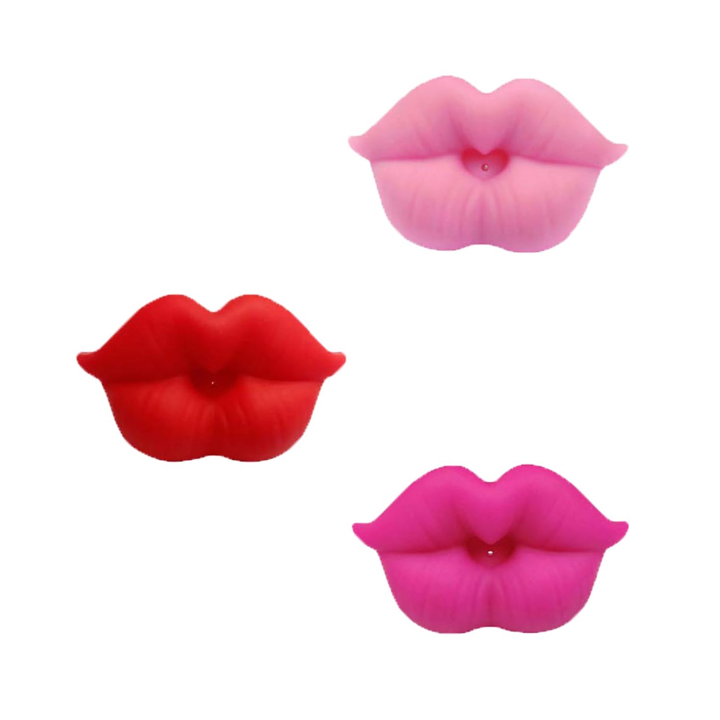 Funny Baby Pacifiers, Lips Pacifiers 0-18 Months For Boys And Girls,Lips Binky,Kiss Lips Pacifiers,Bpa Free(3 Packs)