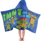 Jay Franco Nickelodeon Teenage Mutant Ninja Turtles Turtle Time Kids Bath/Pool/Beach Hooded Towel - Super Soft & Absorbent Cotto
