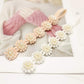 Asufegucd Baby Toddler Elastic Chiffon Flower Headbands Princess Girls Hand Sewing Beads Flower Headwear Nylon (Ashxt2610)
