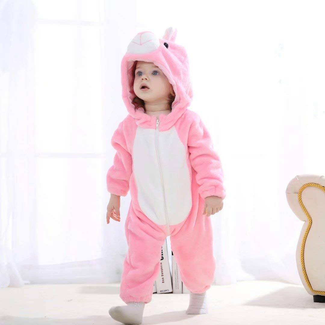 Baby Bunny Costumes Unisex Toddler Outfit Halloween Dress Up Romper 12-18 Months