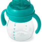 Oxo Tot Transitions Soft Spout Sippy Cup With Removable Handles, Teal, 6 Ounce