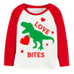 Toddler Boy Girl Valentine'S Day T-Shirt Dinosaur Love Bites Cotton Long Sleeve Tees Kids Boys Heart Shirt Tops 2T