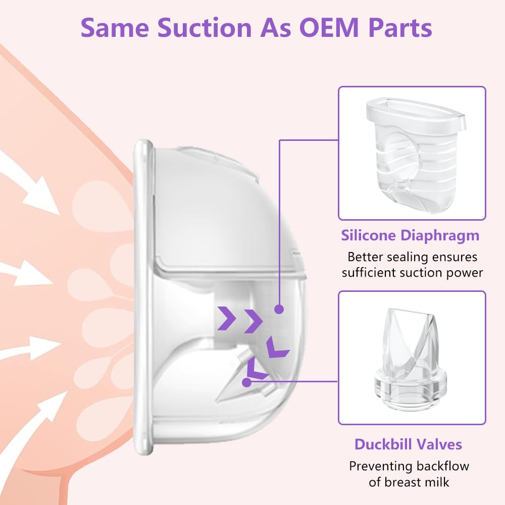 10Pcs Duckbill Valves Compatible With Eufy S1 Pro S1 E10, Lansinoh Discreet Duo, Ncvi Nicegreen Nuliie Zooawa S32 Breast Pump Pa