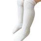 Epeius 3 Pair Pack Baby Girls Boys Seamless White Uniform Infants Baby Knee High Socks Tube Ruffled Stockings For 1-6 Months