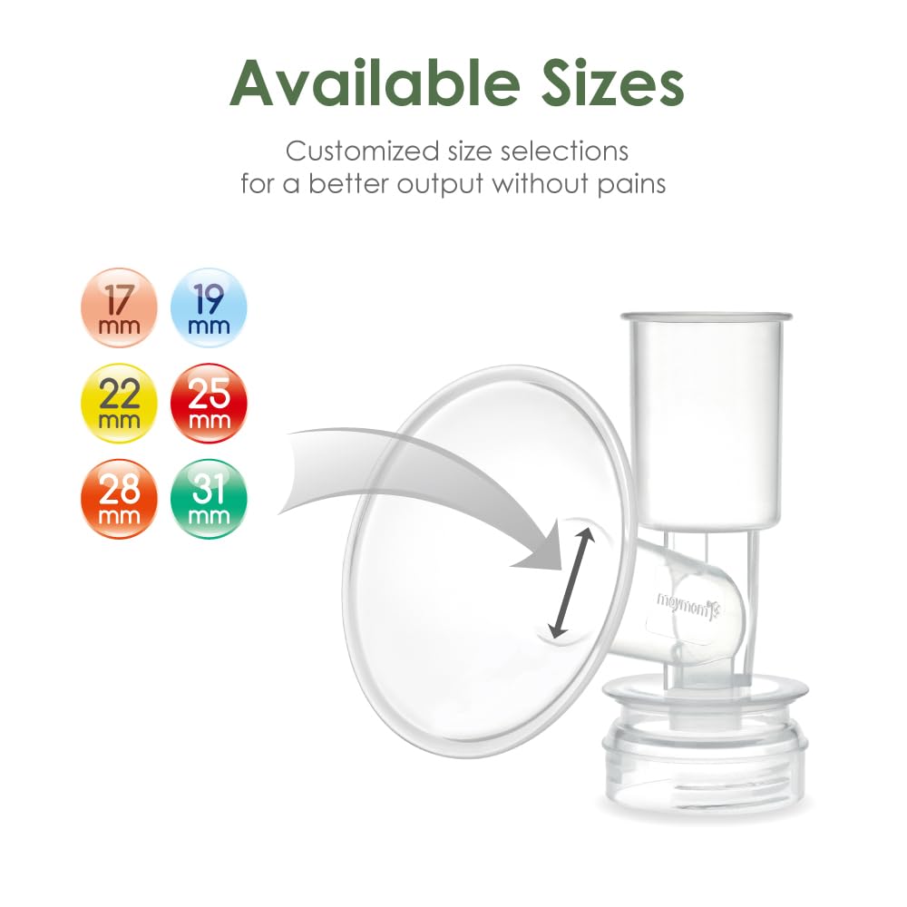 Maymom Breast Shield Flange Compatible For Ameda Breast Pumps Mya Joy Finesse (19 Mm, 1-Piece)