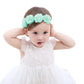 Baby Girls Headband Flower Crown Hairband Cute Summer Hair Accessories Light Green