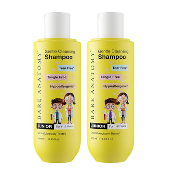 Bare Anatomy Junior Gentle Cleansing Shampoo For Kids | Tear-Free & Hypoallergenic | For 1-12 Years | Coconut Milk Protein, Almo