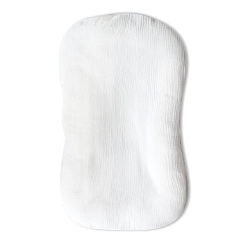Muslin Baby Lounger Cover Soft Organic Cotton Slipcover Fits Newborn Lounger For Baby Boys And Girls (White)