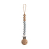 mushie 100% Silicone Baby Pacifier Clip BPA Free | Eva (Stone)
