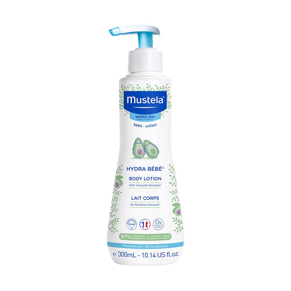 Mustela Hydra Bebe Body Lotion Daily Moisturizing Baby Lotion With Natural Avocado, Jojoba And Sunflower Oil,10.14 Fl Oz (Pack O