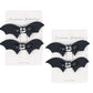 Love Sweety Baby Rose Halloween Headband Infant Pumpkin Hairband Bow Hair Clips (4Pcs Bat Wing)