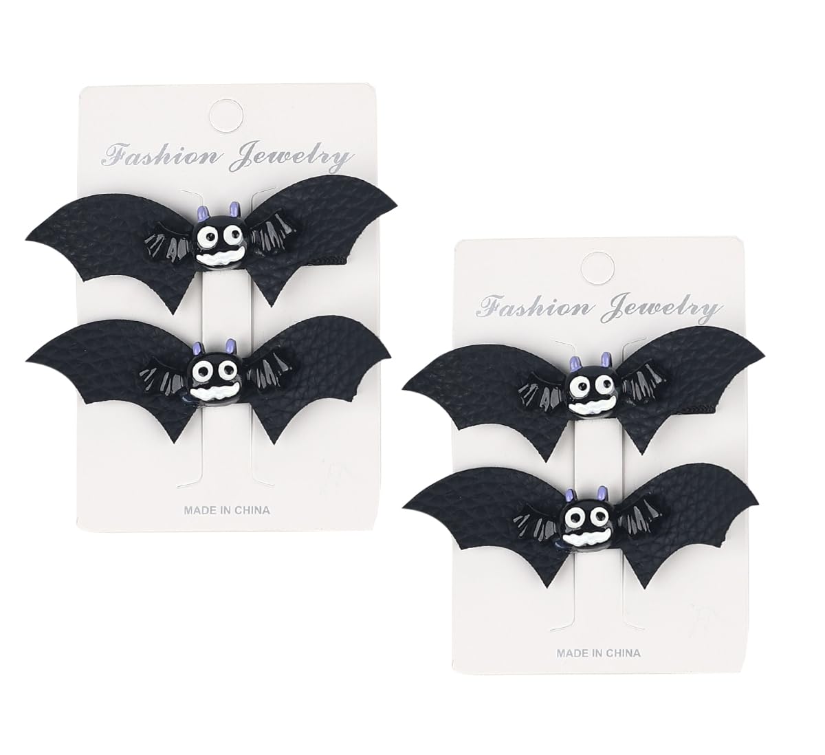 Love Sweety Baby Rose Halloween Headband Infant Pumpkin Hairband Bow Hair Clips (4Pcs Bat Wing)