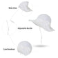 Urban Virgin Baby Girl Sun Hats Summer Baby Hats Upf 50+Toddler Sun Hat Infant With Wide Brim Bucket Hat White 12-24 Months